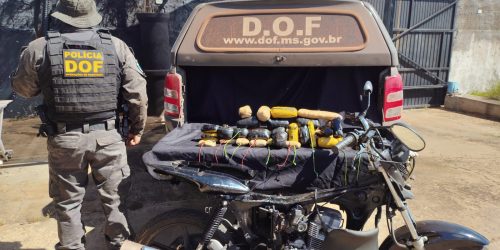 DOF apreende haxixe marroquino escondido em chassi de moto