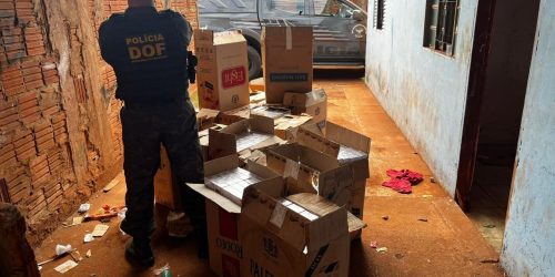 DOF apreende van carregada com cigarros contrabandeados em Dourados