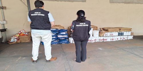 Mercadorias apreendidas pela Vigilância são matérias-primas para a fabricação de alimentos – Foto: Assecom