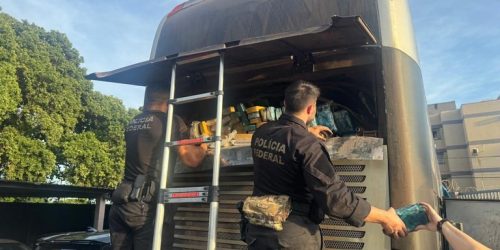 PF apreende 745 kg de cocaína e realiza prisões em flagrante em Campo Grande