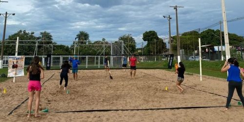 Beach Tennis foi novidade trazida pela Funed para a população e torneio acontece durante o evento. Arquivo/Assecom