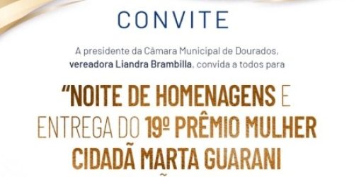 Câmara de Dourados homenageia liderança indígena com o Prêmio Marta Guarani 2026