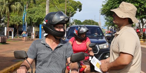 Equipe da Agetran e órgãos de segurança têm feito campanhas educativas de educação no trânsito ao longo do ano – Foto: A. Frota