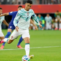 Cristiano Ronaldo cobrando pênalti em Portugal e Croácia na Copa (Imagem: Kamil Krzaczynski / AFP)