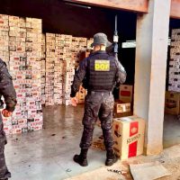 DOF localiza entrepostos em Dourados e Douradina e apreende R$ 1,5 milhão em cigarros