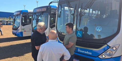 Transporte público de Dourados recebe 4 novos ônibus e amplia conforto aos usuários