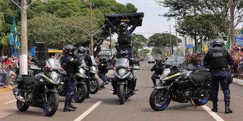 Durante o desfile de 7 de Setembro,  os olhares do público estiveram voltados à apresentação de manobras da equipe da Romo – Foto: A. Frota