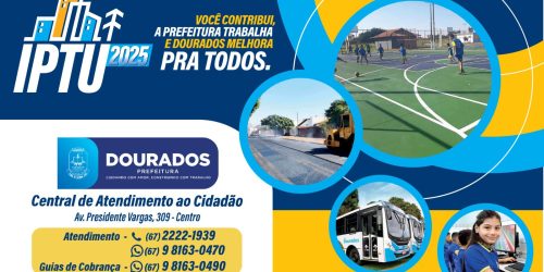 Carnês do IPTU começaram a ser encaminhados aos contribuintes moradores em Dourados