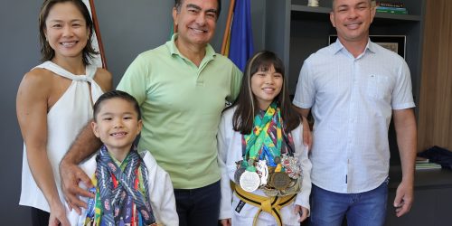 Marçal com os irmãos Antônio e Cecília e o casal Michelle e Fernando – Foto: A. Frota