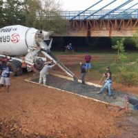 Conclusão da concretagem garante rampa náutica em Fátima do Sul