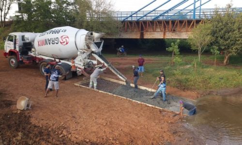 Conclusão da concretagem garante rampa náutica em Fátima do Sul