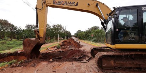 Obra na na Rua José Josino Salgueiro teve início nesta quarta-feira e prosseguirá por pelo menos mais de suas semanas. Foto: A. Frota