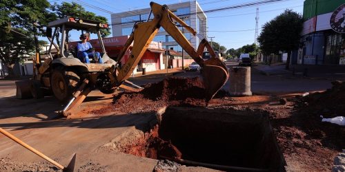 Prefeitura leva soluções para problema de alagamento existente há anos na região do Parque Alvorada- Crédito: A. Frota